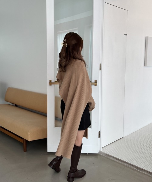 即購入okさま専用コートセーター ハイネックニットコート - エクリュ | ZARA Japan / 日本