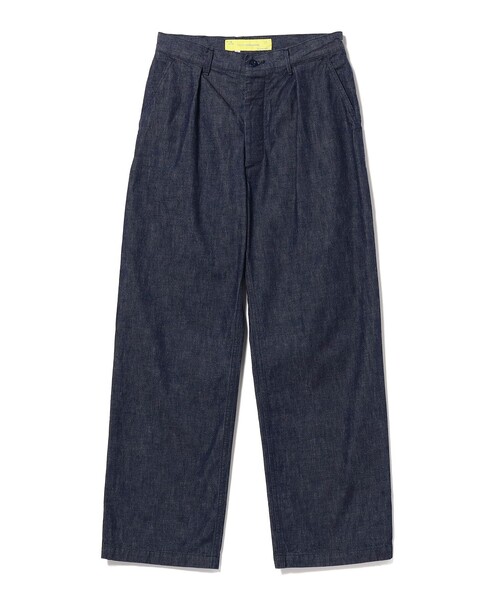 NECESSARY or UNNECESSARY（ネセサリーオアアンネセサリー）の「NECESSARY or UNNECESSARY / WIDE DENIM ワイドデニムパンツ（デニムパンツ・メンズ・インディゴブルー・32inch/30inch/34inch）」の2枚目の写真
