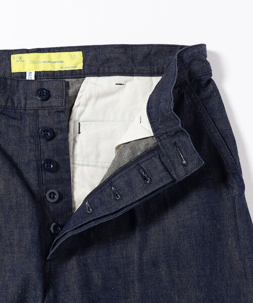 NECESSARY or UNNECESSARY（ネセサリーオアアンネセサリー）の「NECESSARY or UNNECESSARY / WIDE DENIM ワイドデニムパンツ（デニムパンツ・メンズ・インディゴブルー・32inch/30inch/34inch）」の4枚目の写真