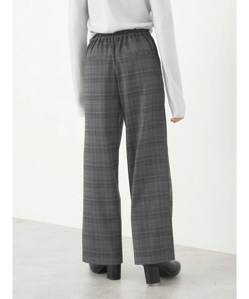 earth music&ecology（アースミュージックアンドエコロジー）の「チェックストレートパンツ（その他パンツ・レディース・ベージュ系その他4/グレー系その他3・S/M）」の5枚目の写真