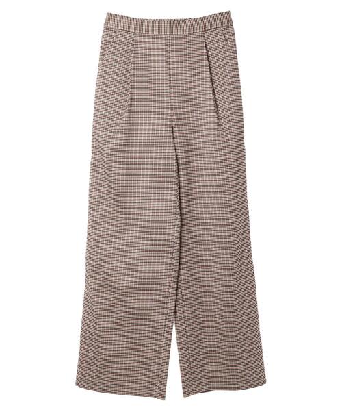 earth music&ecology（アースミュージックアンドエコロジー）の「チェックストレートパンツ（その他パンツ・レディース・ベージュ系その他4/グレー系その他3・S/M）」の16枚目の写真