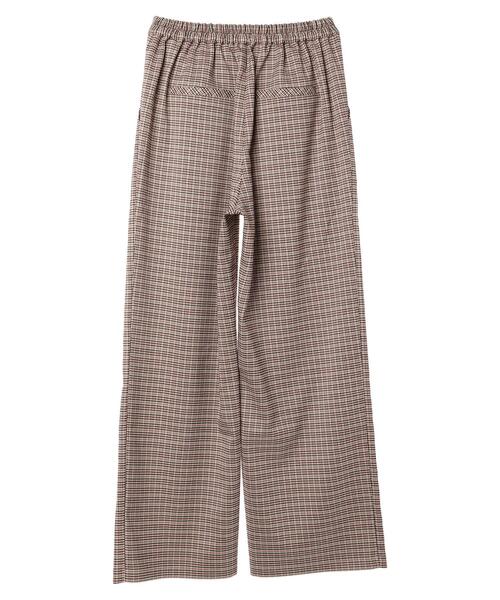 earth music&ecology（アースミュージックアンドエコロジー）の「チェックストレートパンツ（その他パンツ・レディース・ベージュ系その他4/グレー系その他3・S/M）」の17枚目の写真