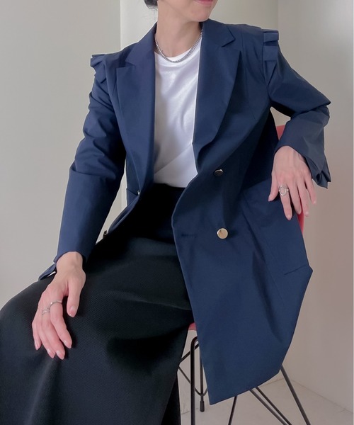 TEVALT（ヴァレット）の「フリルテーラードジャケット（テーラード