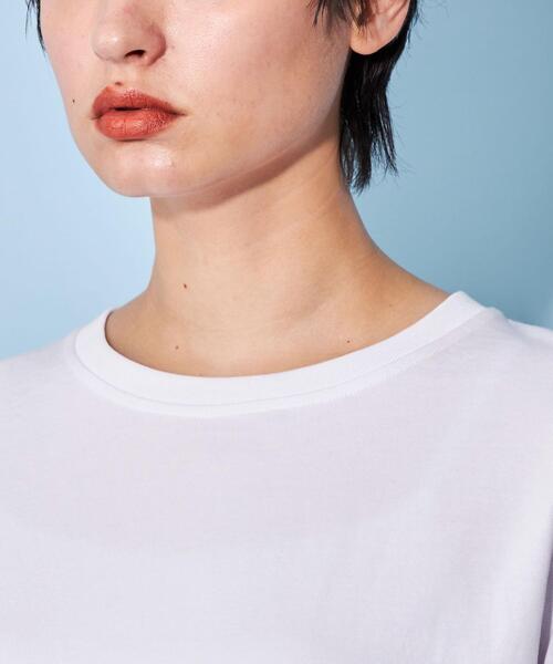 CITEN（シテン）の「＜CITEN＞ロゴ グラフィック ロングスリーブ Tシャツ（Tシャツ/カットソー・レディース・ブラック/ホワイト・FREE）」の9枚目の写真