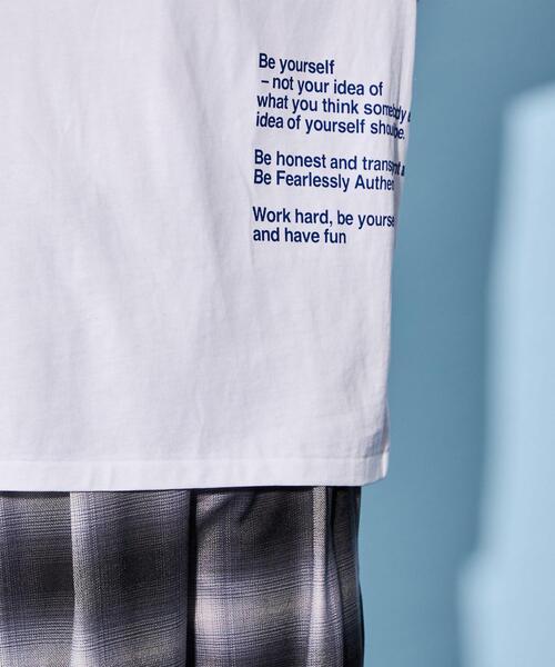 CITEN（シテン）の「＜CITEN＞ロゴ グラフィック ロングスリーブ Tシャツ（Tシャツ/カットソー・レディース・ブラック/ホワイト・FREE）」の11枚目の写真