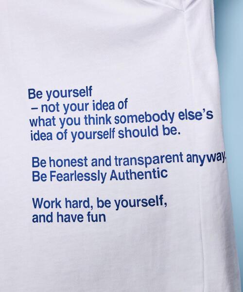 CITEN（シテン）の「＜CITEN＞ロゴ グラフィック ロングスリーブ Tシャツ（Tシャツ/カットソー・レディース・ブラック/ホワイト・FREE）」の13枚目の写真