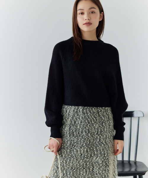 ラメフェザーヤーンニットスカート（スカート）｜Edit Sheen