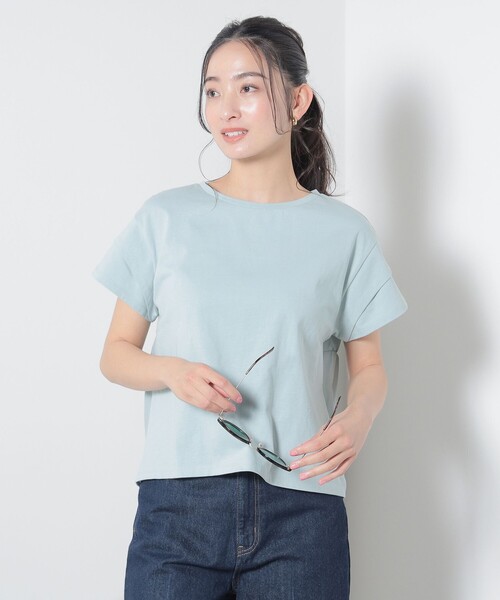 後ろ異素材 ギャザー プルオーバー（Tシャツ/カットソー