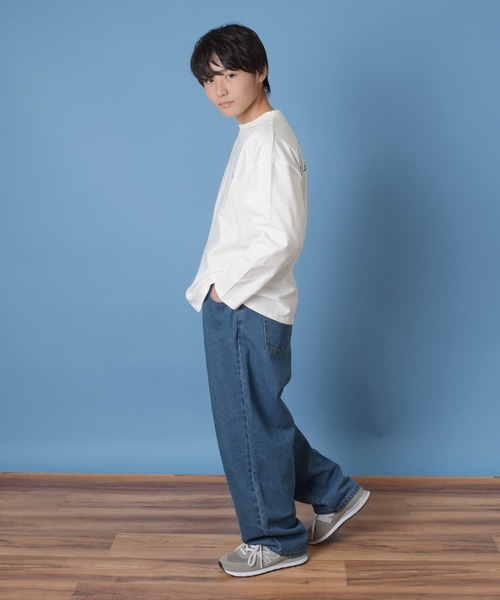 GLAZOS(グラソス)の「デニム・バギーパンツ(その他パンツ・キッズ・グレー/ブルー・140cm/150cm/160cm/170cm)」の6枚目の写真