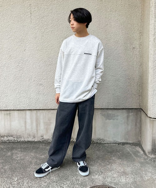 GLAZOS(グラソス)の「デニム・バギーパンツ(その他パンツ・キッズ・グレー/ブルー・140cm/150cm/160cm/170cm)」の8枚目の写真