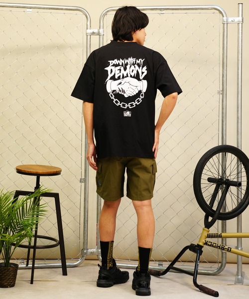 LURKING CLASS(ラーキングクラス)の「【ムラサキスポーツ別注】LURKING CLASS/ラーキングクラス バックプリント オーバーサイズ ST24STM10(Tシャツ/カットソー・メンズ・ブラック/ホワイト・M/L/XL)」の9枚目の写真