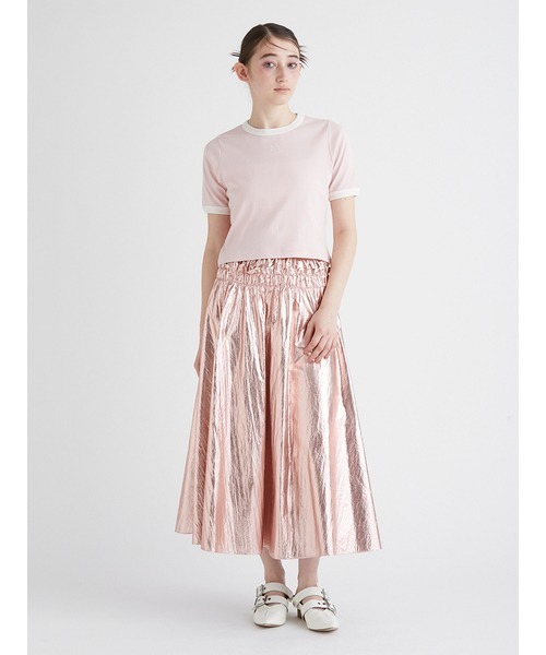 FURFUR（ファーファー）の「【限定カラー】ロゴ刺繍リンガーネックTシャツ（Tシャツ/カットソー・レディース・ピンク/サックスブルー/ホワイト/ブラック・FREE）」の12枚目の写真