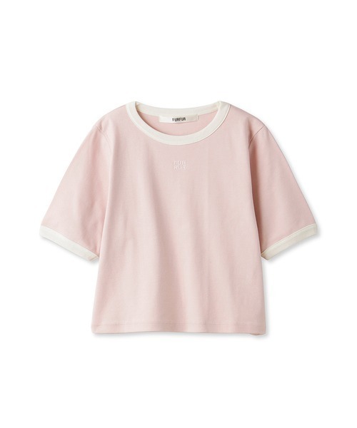 FURFUR（ファーファー）の「【限定カラー】ロゴ刺繍リンガーネックTシャツ（Tシャツ/カットソー・レディース・ピンク/サックスブルー/ホワイト/ブラック・FREE）」の20枚目の写真