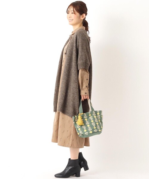one'sterrace（ワンズテラス）の「刺繍バケツミニバッグ ラル（トートバッグ・レディース・オフホワイト/ライトグリーン・99）」の12枚目の写真