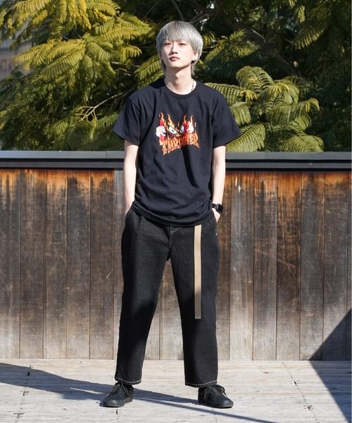 THRASHER 半袖 Tシャツ ストリート コーデ c-boy style 直営店限定モデル】NINJA TURTLES 8 S/S T-SHIRTS/スラッシャー