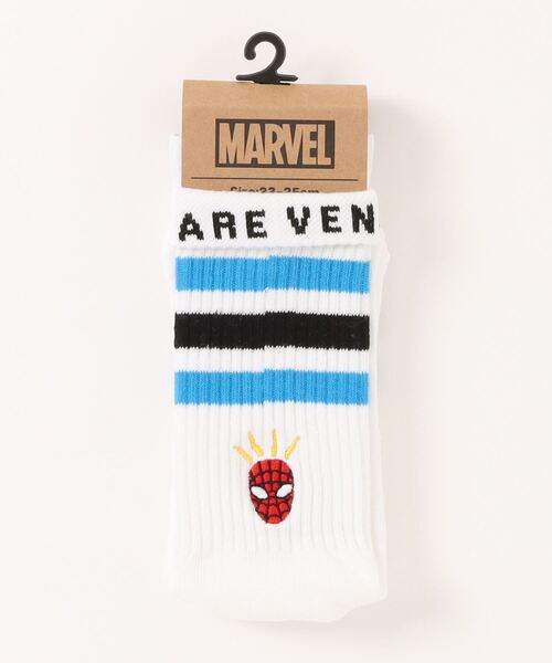 MARVEL(マーベル)の「【 MARVEL 】 ワンポイント刺繍ソックス 23 B(ソックス/靴下・メンズ・ネイビー/ホワイト系その他/ブラック系その他2/ホワイト系その他2/ブラック系その他・23-25cm/25-27CM)」の10枚目の写真