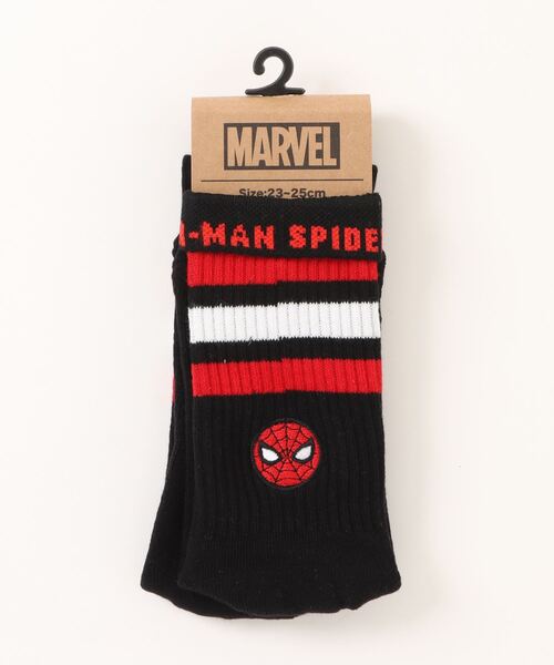 MARVEL(マーベル)の「【 MARVEL 】 ワンポイント刺繍ソックス 23 B(ソックス/靴下・メンズ・ネイビー/ホワイト系その他/ブラック系その他2/ホワイト系その他2/ブラック系その他・23-25cm/25-27CM)」の20枚目の写真