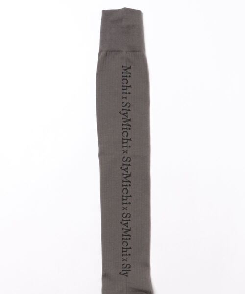 SLY（スライ）の「MICHIXSLY JQ HIGH SOCKS ミチスライ ジャガード ハイソックス（ソックス/靴下・レディース・杢グレー/ホワイト・FREE）」の21枚目の写真