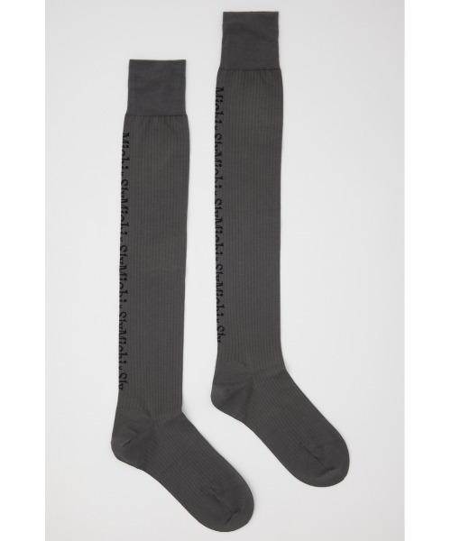SLY（スライ）の「MICHIXSLY JQ HIGH SOCKS ミチスライ ジャガード ハイソックス（ソックス/靴下・レディース・杢グレー/ホワイト・FREE）」の13枚目の写真