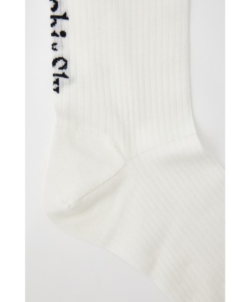 SLY（スライ）の「MICHIXSLY JQ HIGH SOCKS ミチスライ ジャガード ハイソックス（ソックス/靴下・レディース・杢グレー/ホワイト・FREE）」の9枚目の写真