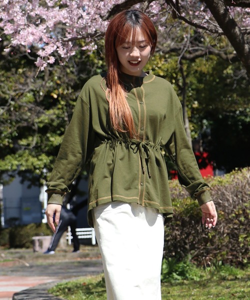 KRIFF MAYER Lady's Collection（クリフメイヤーレディースコレクション）の「BUG PROOF防蚊カーデ（カーディガン/ボレロ・レディース・カーキ/ナチュラル/レンガ/カラフル/チャコール・LARGE/MEDIUM）」の4枚目の写真