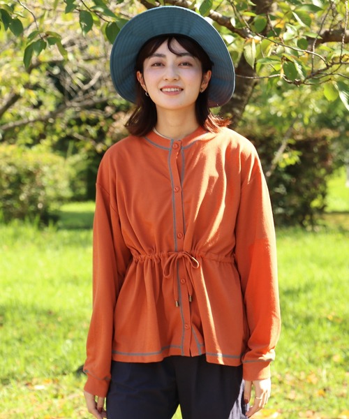 KRIFF MAYER Lady's Collection（クリフメイヤーレディースコレクション）の「BUG PROOF防蚊カーデ（カーディガン/ボレロ・レディース・カーキ/ナチュラル/レンガ/カラフル/チャコール・LARGE/MEDIUM）」の5枚目の写真