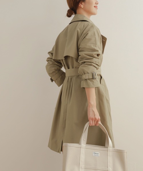 URBAN RESEARCH DOORS（アーバンリサーチドアーズ）の「トレンチコート（トレンチコート・レディース・ベージュ/ネイビー・SMALL/MEDIUM）」の7枚目の写真