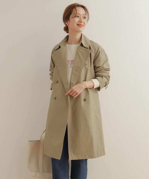 URBAN RESEARCH DOORS（アーバンリサーチドアーズ）の「トレンチコート（トレンチコート・レディース・ベージュ/ネイビー・SMALL/MEDIUM）」の9枚目の写真