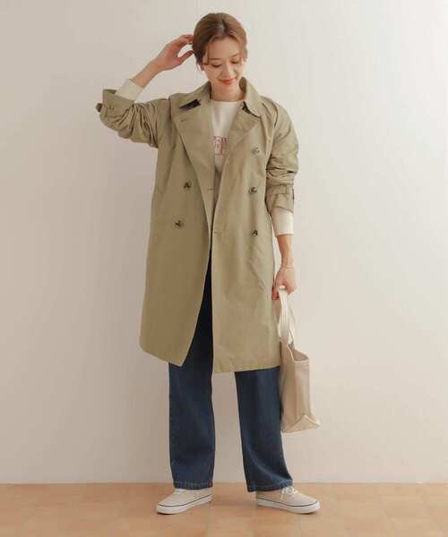 URBAN RESEARCH DOORS（アーバンリサーチドアーズ）の「トレンチコート（トレンチコート・レディース・ベージュ/ネイビー・SMALL/MEDIUM）」の17枚目の写真