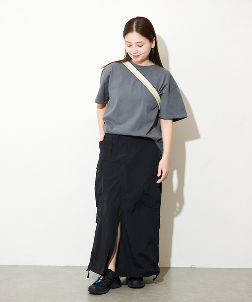 ARMY TWILL（アーミーツイル）の「別注【ARMY TWILL/アーミーツイル】カーゴスリットスカート（スカート・レディース・ブラック/カーキ・FREE）」の11枚目の写真