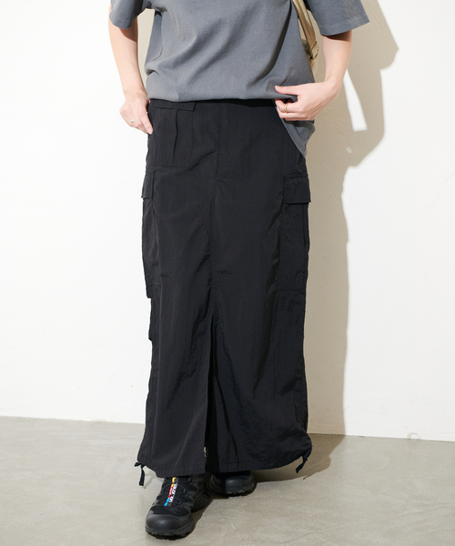 ARMY TWILL（アーミーツイル）の「別注【ARMY TWILL/アーミーツイル】カーゴスリットスカート（スカート・レディース・ブラック/カーキ・FREE）」の17枚目の写真
