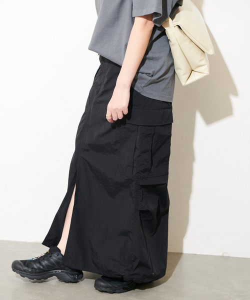 ARMY TWILL（アーミーツイル）の「別注【ARMY TWILL/アーミーツイル】カーゴスリットスカート（スカート・レディース・ブラック/カーキ・FREE）」の16枚目の写真