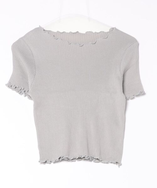 ALTROSE(アルトローズ)の「トップス シンプル メロー 無地 リブ(Tシャツ/カットソー・レディース・グレー/グリーン/ホワイト/ブラック・FREE)」の19枚目の写真