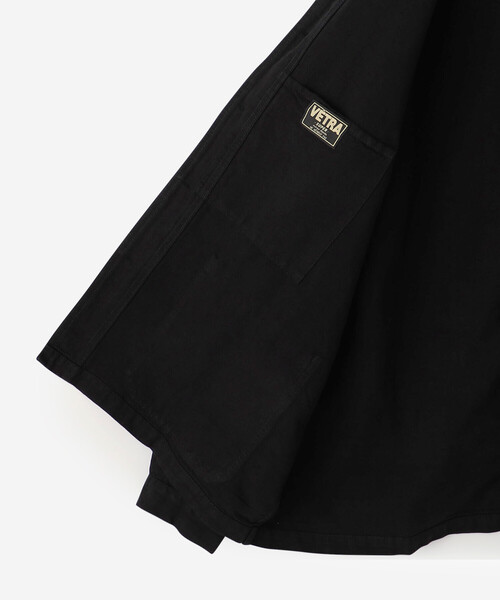 VETRA(ベトラ)の「VETRA | コットンリネン カバーオールジャケット MEN(カバーオール・メンズ・ブラック・42/44)」の7枚目の写真