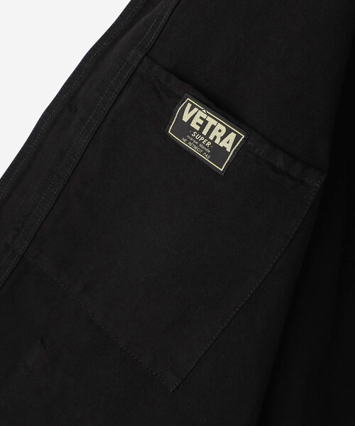 VETRA(ベトラ)の「VETRA | コットンリネン カバーオールジャケット MEN(カバーオール・メンズ・ブラック・42/44)」の8枚目の写真