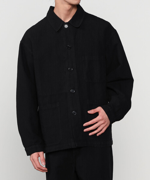 VETRA(ベトラ)の「VETRA | コットンリネン カバーオールジャケット MEN(カバーオール・メンズ・ブラック・42/44)」の16枚目の写真