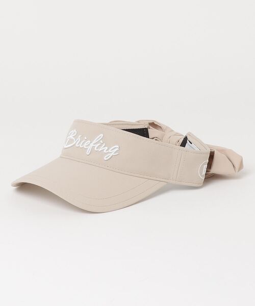 BRIEFING(ブリーフィング)の「【ブリーフィングゴルフ】WOMENS RIBBON VISOR(サンバイザー・レディース・ネイビー/ベージュ/オリーブ/ブラック・FREE)」の3枚目の写真