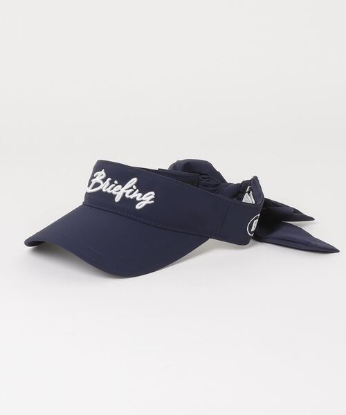 BRIEFING(ブリーフィング)の「【ブリーフィングゴルフ】WOMENS RIBBON VISOR(サンバイザー・レディース・ネイビー/ベージュ/オリーブ/ブラック・FREE)」の4枚目の写真