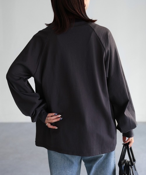 セール】ネコ刺繍ラグランロンT（Tシャツ/カットソー）｜Riberry