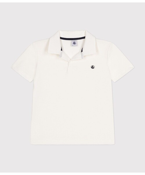 PETIT BATEAU(プチバトー)の「半袖ポロシャツ(ポロシャツ・キッズ・ブルー/ネイビー/イエロー/グリーン/ホワイト・10YEAR/12YEAR/8YEAR/6YEAR)」の9枚目の写真