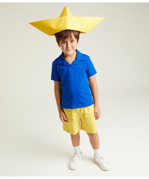 PETIT BATEAU(プチバトー)の「半袖ポロシャツ(ポロシャツ・キッズ・ブルー/ネイビー/イエロー/グリーン/ホワイト・10YEAR/12YEAR/8YEAR/6YEAR)」の21枚目の写真