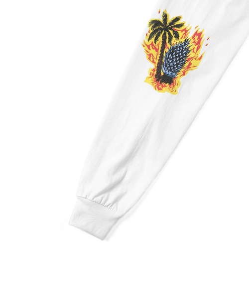 さらに100円引き◆thisisneverthat◆Burning Palm Tree L/S Tee Burning-Palm-Tree-L-S-Tee-