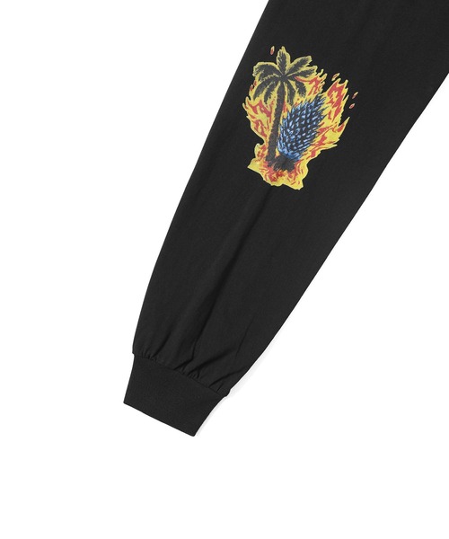 さらに100円引き◆thisisneverthat◆Burning Palm Tree L/S Tee Burning Palm Tree L/S Tee - thisisneverthat®