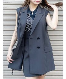 MURUA | 【SET UP対応】ピークドラペルジレ(ベスト)