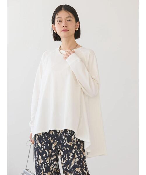 AMERICAN HOLIC(アメリカンホリック)の「バックフレアミニ裏毛チュニック(チュニック・レディース・オフホワイト/その他7/ブルーグリーン・L/M)」の12枚目の写真