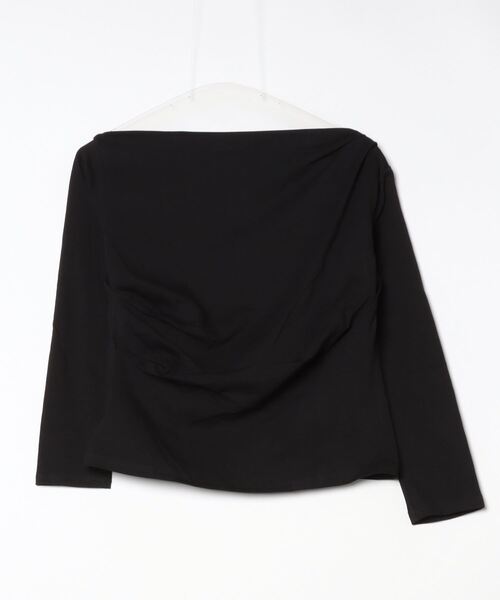 PIN（ピン）の「オフショルとろみTEE（シャツ/ブラウス・レディース・ブラック/ピンク/ベージュ・FREE）」の7枚目の写真