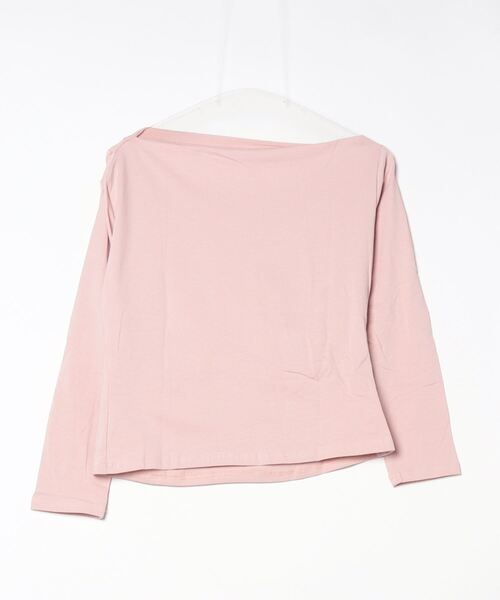 PIN（ピン）の「オフショルとろみTEE（シャツ/ブラウス・レディース・ブラック/ピンク/ベージュ・FREE）」の6枚目の写真
