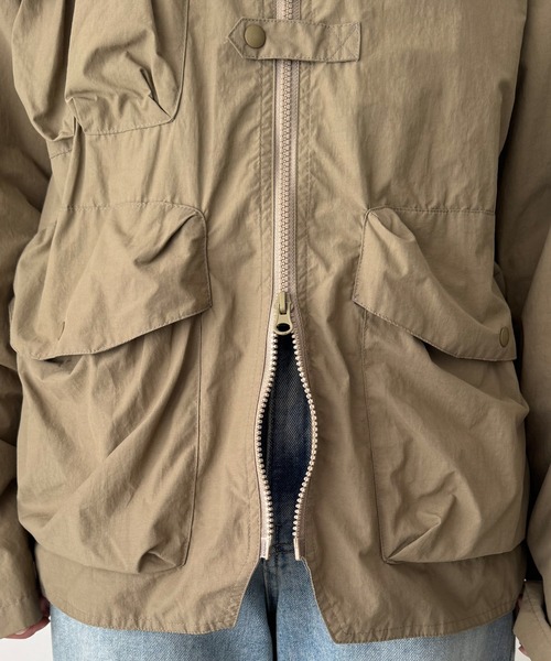 CANAL JEAN(キャナルジーン)の「choice_cnl フィッシングジャケット(ノーカラージャケット・レディース・ベージュ・ONE SIZE)」の14枚目の写真