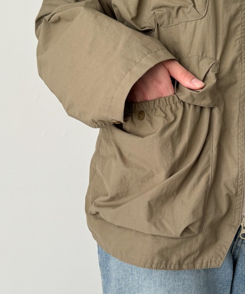 CANAL JEAN(キャナルジーン)の「choice_cnl フィッシングジャケット(ノーカラージャケット・レディース・ベージュ・ONE SIZE)」の15枚目の写真
