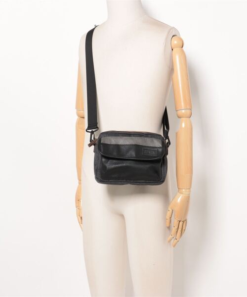 EDWIN（エドウィン）の「【EDWIN/エドウィン】別注PUミニショルダー（ショルダーバッグ・メンズ・ブラウン/ブラック・FREE）」の6枚目の写真